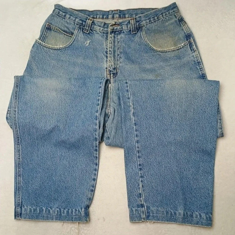 Vintage Enyce Jeans Mens 34x31 Blue Carpenter Tapered Relaxed Baggy Y2K Wide